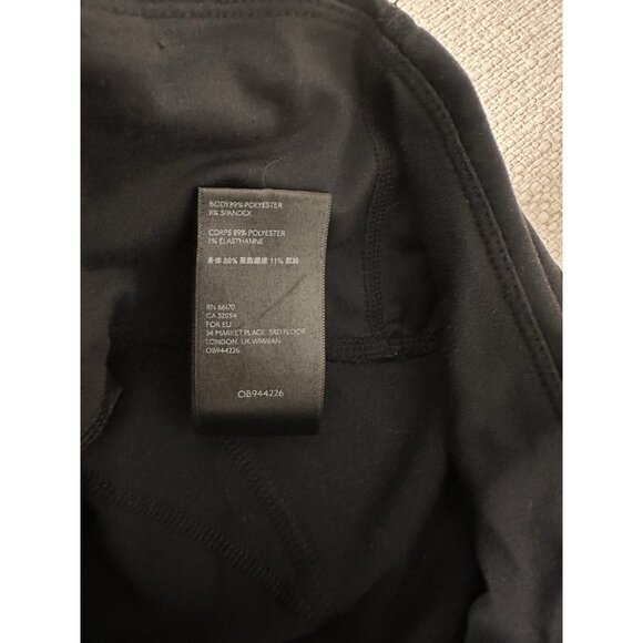 Free People Movement Swerve Leggings Black Hi Waist Ankle Bow Tie Small Petite - Picture 8 of 8